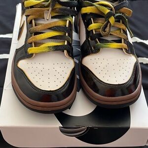 Nike Athletic Shoes - Black, Yellow, White